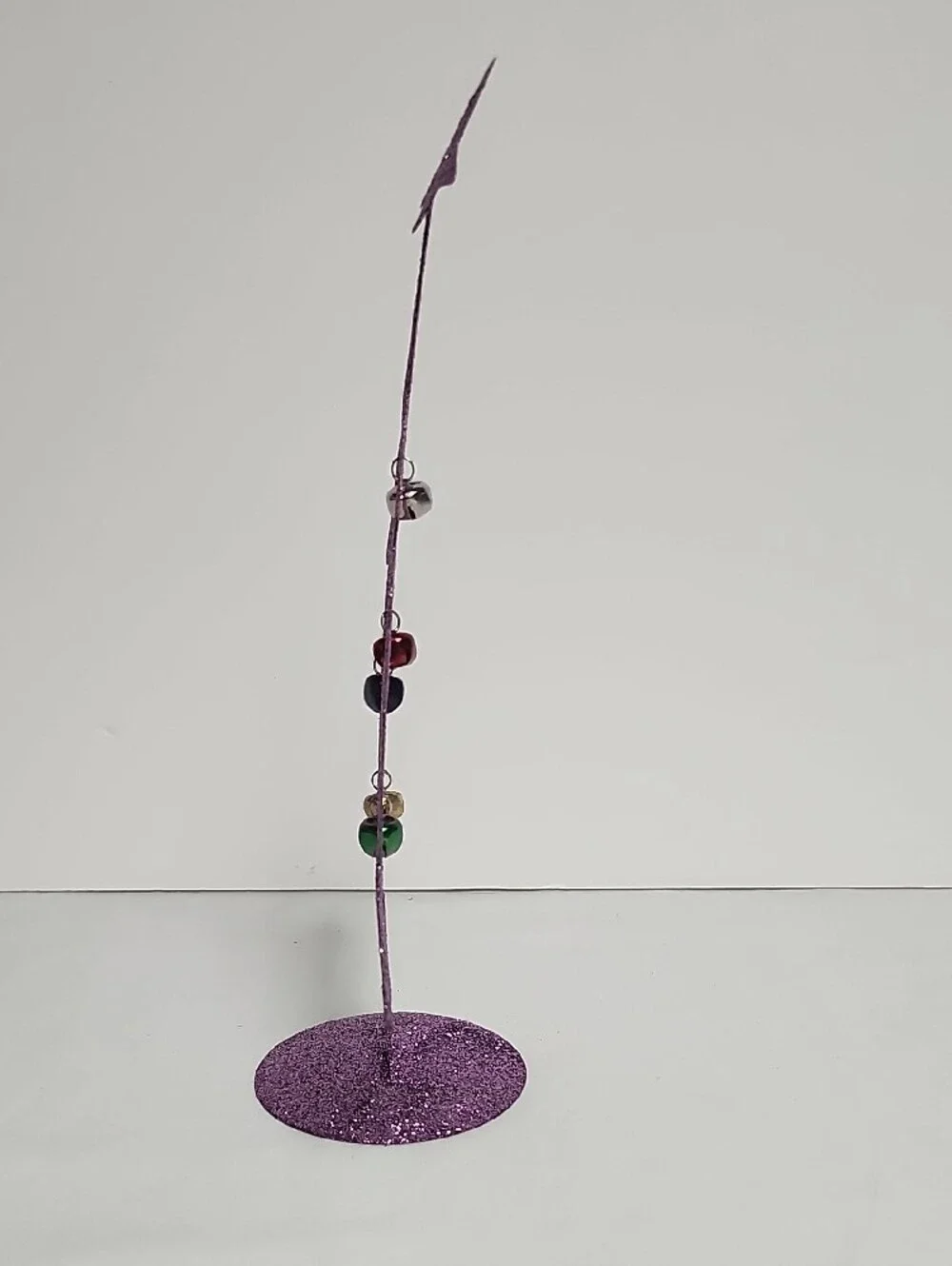 Glitter Purple Christmas Tree Table Decor - Unbranded